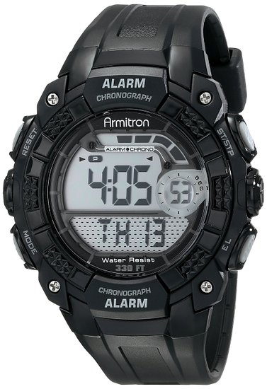Armitron Sport Mens 408209BLK Digital Watch