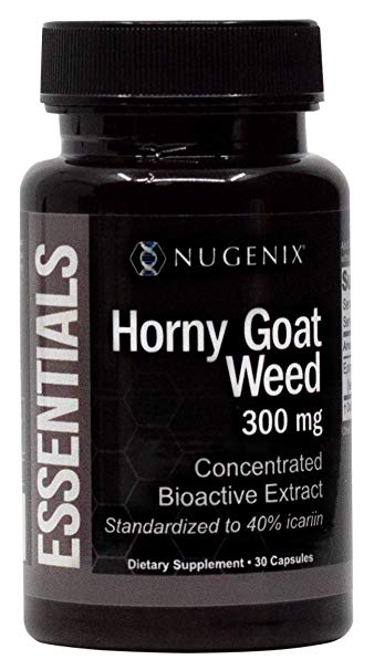 Nugenix Essentials Horny Goat Weed Extract - 300mg Epimedium Extract, 40% icariin - Supports Increased Sexual Vitality and Energy for Men and Women