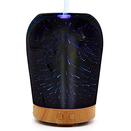 YLINGSU Essential Oil Diffuser, Aromatherapy Diffusers, Cool Mist Humidifier with 5 LED Light Colors, Suitable for Office And Bedroom