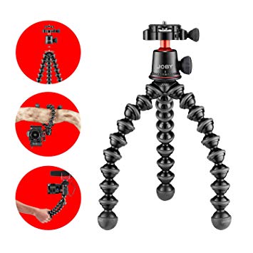 Joby GorillaPod 3K PRO Kit - Lighweight Flexible Tripod for Photo and Video - For CSC Mirrorless Cameras, with BallHead for Vlogging and Content Creation, for Canon, Nikon, Sony, Aluminium JB01566-BWW