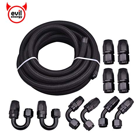 EVIL ENERGY 10AN Nylon Braided CPE Fuel Line Kit 16Ft