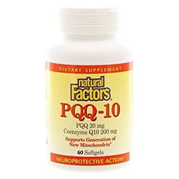 Natural Factors PQQ 20 mg · Coenzyme Q10 200 mg Softgels, 60 Softgels