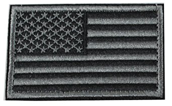 Horizon Tactical USA Flag Patch - Black Grey USA