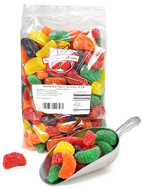 SweetGourmet Assorted Fruit Slices | Bulk Jelly Candy | (5Lb)