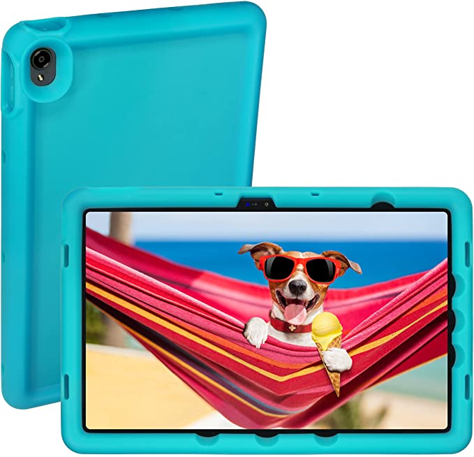 BobjGear Bobj Rugged Tablet Case for Lenovo Tab P11 (TB-J606F) and Tab P11 Plus (TB-J616F) 11.0 Kid Friendly (Terrific Turquoise)