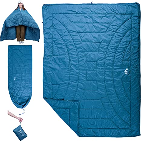 iClimb 3M Thinsulate Insulation Warm Camping Blanket Ultralight Compact Blue