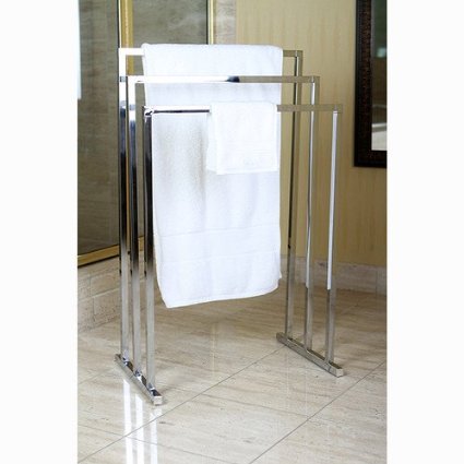 Brass Edenscape Free Standing Towel Rack (Polished Chrome)