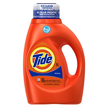 Tide Original Scent HE Liquid Laundry Detergent, 50 Fl Oz, 2 Count