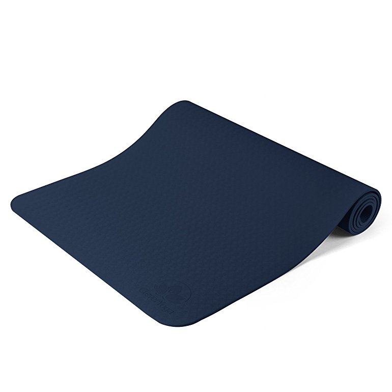 Non Slip Yoga Mat - Longer And Wider Than Other Exercise Mats – 6mm Thick High Density Padding To Avoid Sore Knees During Pilates, Stretching & Toning Workouts - For Men & Women - From Clever Yoga