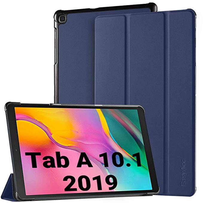 EasyAcc Case for Samsung Galaxy Tab A 10.1 2019 - Ultra Slim Lightweight Cover with Stand Function Compatible for Samsung Galaxy Tab A T510/ T515 10.1 Inch 2019 (Blue)