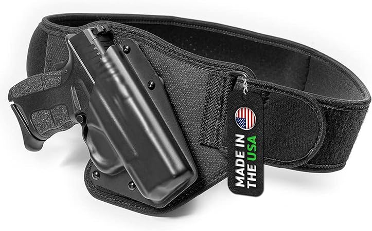 Alien Gear Low-Pro Belly Band Holster - Neoprene Concealed Carry for Glock - Custom Fit - Adjustable Retention - Comfortable - Right Hand Holster for Men & Women - Ideal for Tactical Use