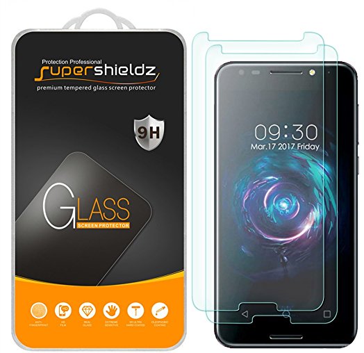 [2-Pack] Supershieldz for T-Mobile REVVL Tempered Glass Screen Protector, Anti-Scratch, Anti-Fingerprint, Lifetime Replacement Warranty