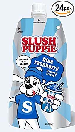 Icee Slush Puppie Pouches, Blue Rasberry, 8 fl. oz., 24 Piece