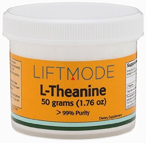 L-Theanine - 50 Grams (1.76 Oz) - 99+% Pure - FBLM by LiftMode