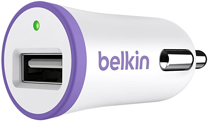 Belkin F8J014btPUR 1 A Car Charger Power Adapter - Purple