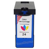 Toner Kingdom Remanufactured Ink Cartridge Replacements for Lexmark 24 1 Pack Color Compatible with Lexmark X3430 X3530 X3550 X4530 X4550 X4500 Z1410 Z1420