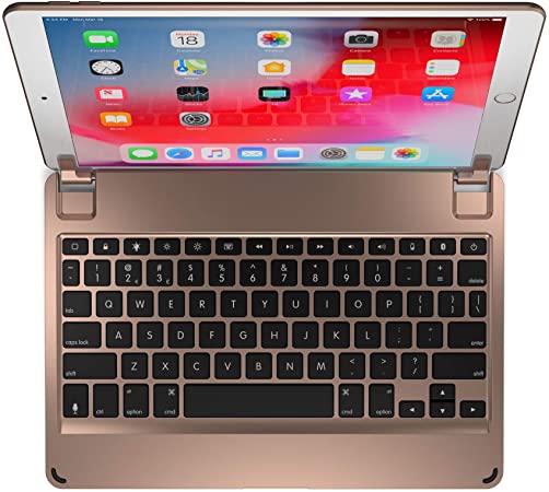 Brydge 10.5 Keyboard for iPad Air (2019), Aluminum Bluetooth 4.2 Keyboard with Backlit Keys (Gold)