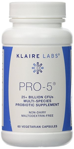 Klaire Labs Pro-5 Veggie Capsules, 60 Count