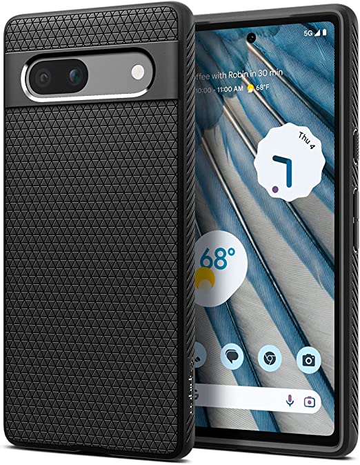 Spigen Liquid Air Designed for Pixel 7a Case (2023) - Matte Black