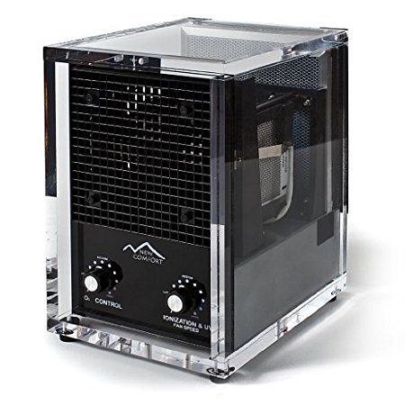 New Comfort 6 Stage UV Ozone Generator Air Purifier Cleaner Hepa Covers 3000 Feet Acyrlic