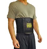 TNT Waist Trimmer Ab Belt for Men and Women - Extra Wide to Cover Entire Midsection - Uniquely Designed to Repel Sweat and Moisture w Anti-Slip Grid Technology - No Slipping or Movement of Fabric 9 Wide - 34 Length
