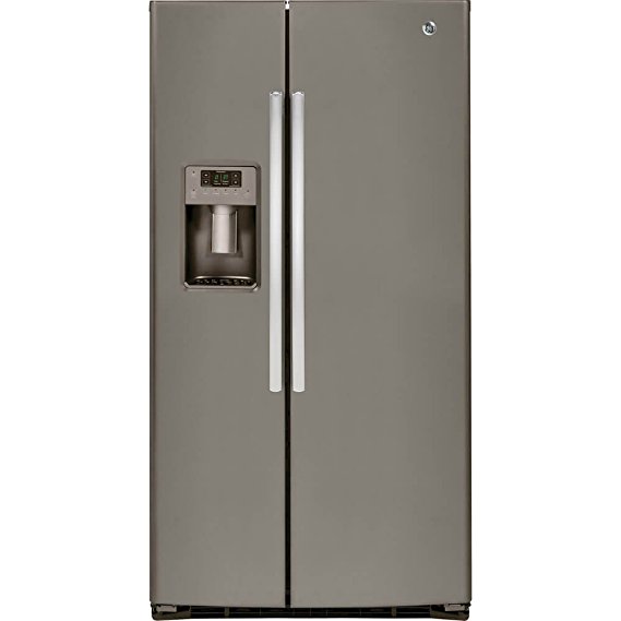 GE GSE25HMHES 36" Side by Side Refrigerator Energy Star Qualified in Slate