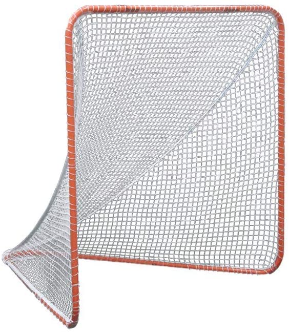Gladiator Lacrosse Official Lacrosse Goal Net, Orange, 100% Steel Frame, 6 x 6-Foot, Standard
