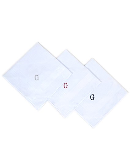 Umo Lorenzo Boxed 3 pc. Initial Cotton Handkerchiefs