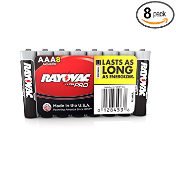 Rayovac Ultra Pro Batteries, Size AAA,  Al-AAA, 8-Pack