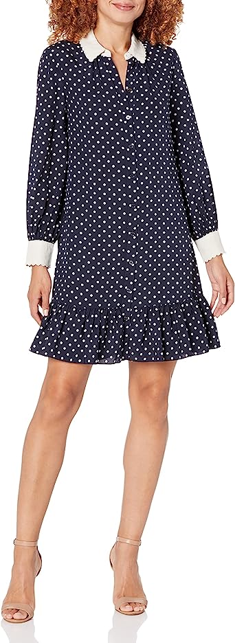 Tory Burch Rent The Runway Pre-Loved Cora Polka Dot Shirt Dress