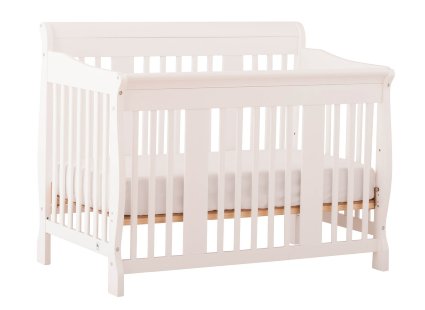 Stork Craft Tuscany 4-in-1 Convertible Crib, White