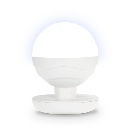 MOKOQI Childrens LED Bedside Lamp Dimming Touch Night Light  Reading Lights  Camping Lamp Spherical White PC and ABS Material Built-in 2200 mAh Battery