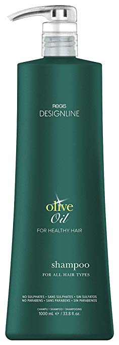 Olive Oil Shampoo - Regis DESIGNLINE - Fortified with Olive Oil and Rich in Vitamins E and K to Help Protect Hair from Environmental Damage (33.8 oz)