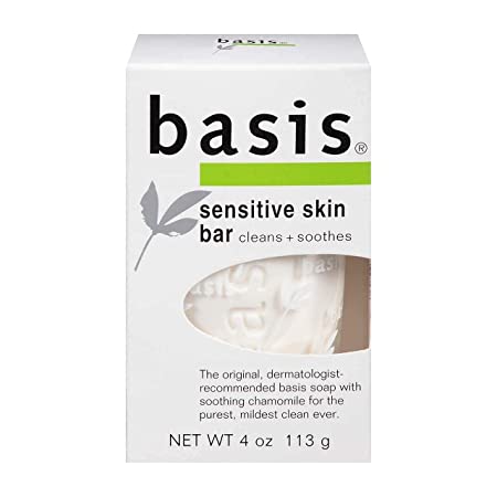 Basis Sensitive Skin Bar Soap - 4 oz Bar, Pack of 3