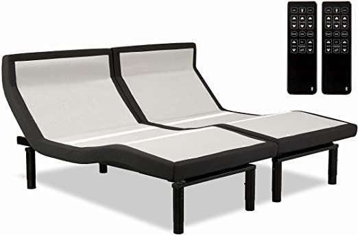 Leggett & Platt Prodigy PT 3.0 Adjustable Bed, 2020 Model, Updated Features, Zero Base, Wallhugger, Massage, Bluetooth, and Zero Gravity (Split King)