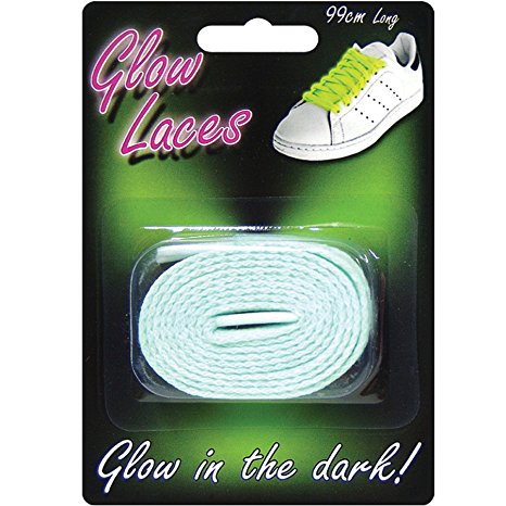 Liroyal Glow in the Dark Pair of Shoe Laces Green