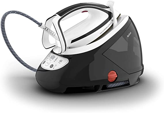 Tefal Pro Express Ultimate GV9550 High Pressure Steam Generator Iron, Black & White, 1.9 liters