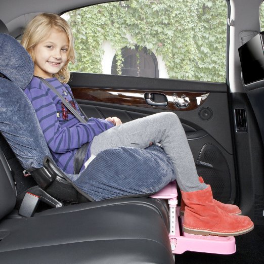 [KneeGuardKids2] Car Seat Footrest, Booster Seat Footrest (Pink)