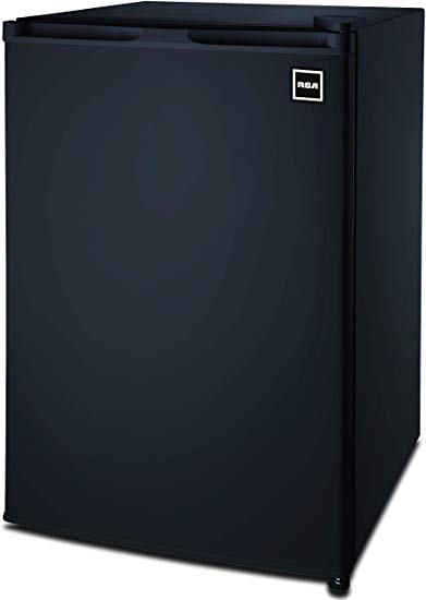 RCA RFR464BLACK 4.5 Cu Ft Single Door Mini Fridge RFR464, Black