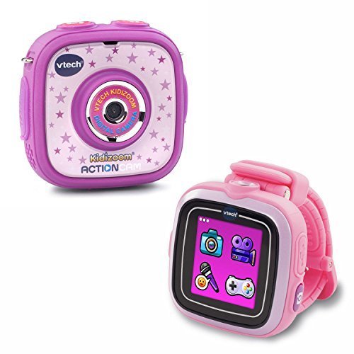 Vtech Kidizoom Smartwatch plus Action Cam Bundle for Girls