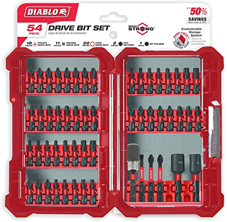 Diablo DSC-S54 54 pc Screwdriving Set (54-Piece)