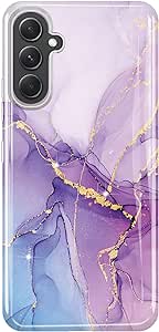 luolnh Compatible with Galaxy A14 5G Case,Samsung A14 5G Phone Case Marble Design Shockproof Slim Bumper Cover Case for Samsung Galaxy A14 5G(Purple)