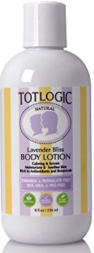 TotLogic Body Lotion - 8 fl oz, Lavender Bliss | Calming & Serene | Moisturizes & Soothes Skin | Rich in Antioxidants and Botanicals | No Parabens, No Phthalates, No Sulfates