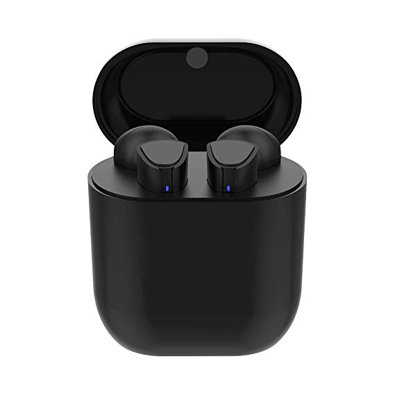Upgraded Bluetooth 5.0 Wireless Earbuds, Bluetooth Headphones with 35 Hour Playtime Deep Bass HiFi 3D Stereo Sound, Built-in Mic Earphones with Portable Charging Case for Smartphones and Laptops