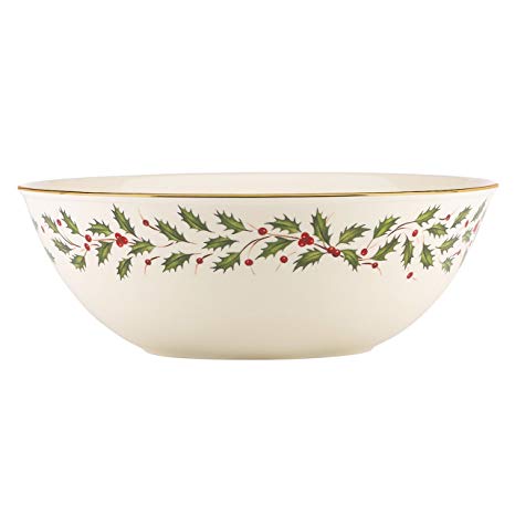 Lenox Holiday Large Bowl,Ivory