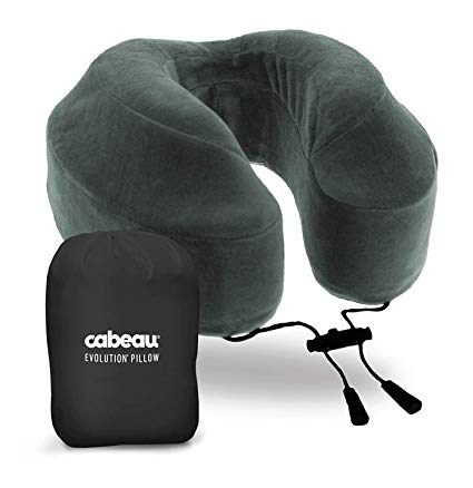 Cabeau Evolution Memory Foam Travel Pillow - The Best Neck Pillow with 360 Head & Neck Support