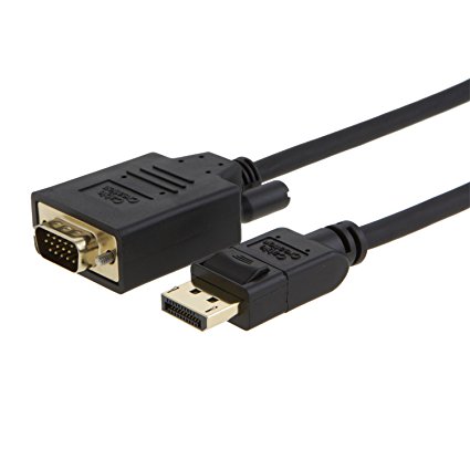 DP to VGA, CableCreation 10 Feet DisplayPort to VGA Cable, Gold Plated Standard DP to VGA Male Cable, 3M / Black