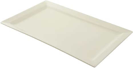 10 Strawberry Street Whittier 17.75" x 10.625" Rectangular Platter, White