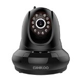 GOOLOOTM GooCam 720P HD Wifi Video Baby Monitoring IP PanTilt Night Vision Internet Surveillance Cloud Camera Built-in Microphone with Phone Remote Monitoring Support and Two-Way Audio Black