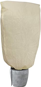 CT Plant Fleece Frost Protection, Plant Frost Protection Cover for Plants Trees Shrubs-Reusable Shrub Covers Jacket with Zipper Drawstring(100x80cm)